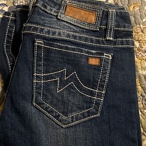 Miss Me Jeans Womens Sunny Skinny Whiskered Thick Stitch Stretch Blue 30 X 33